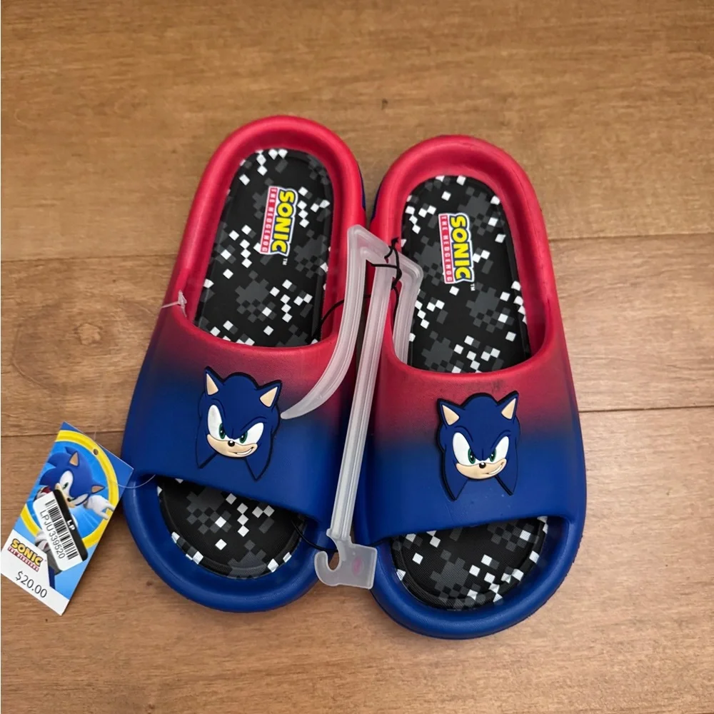Kids' Gradient Red to Blue Slide Sandals